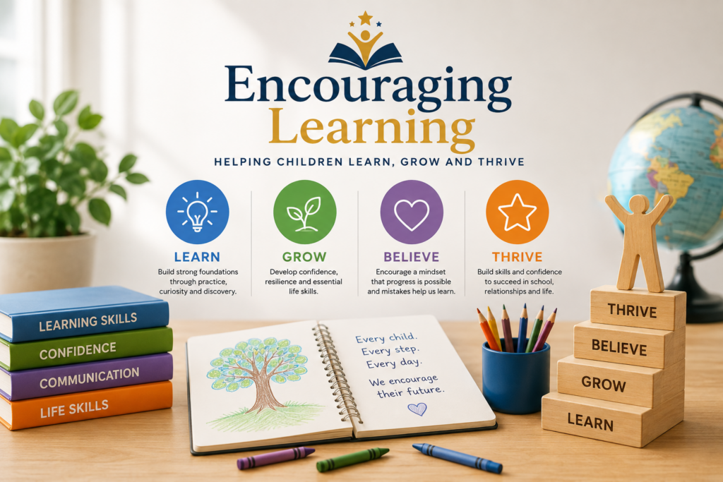 Encouraging Learning resources helping children learn, grow, believe, and thrive