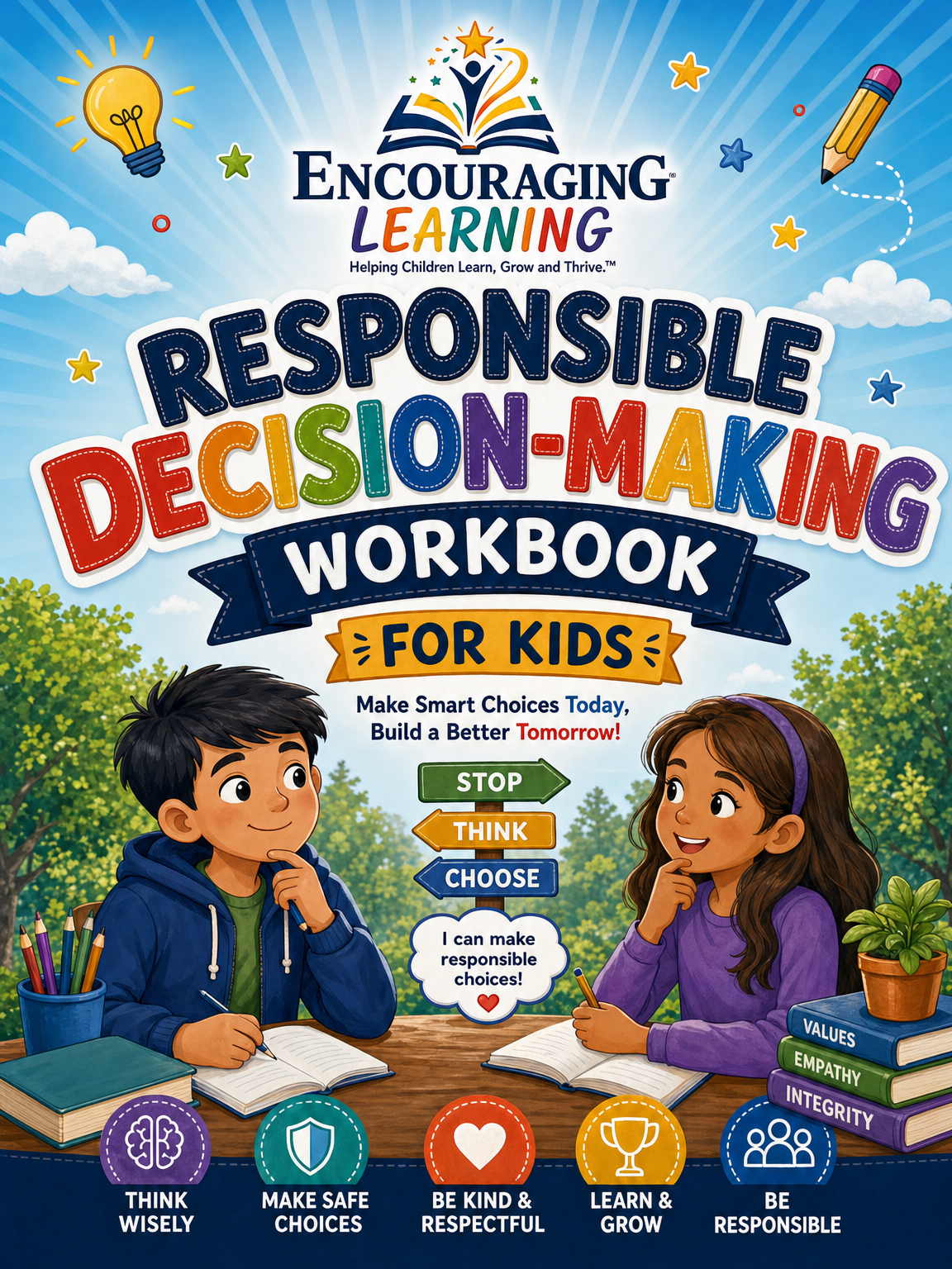 Responsible Decision-Making Workbook for Kids