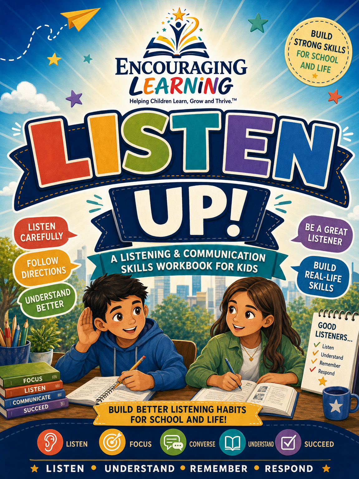 Listen Up! Listening & Communication Skills Workbook for Kids