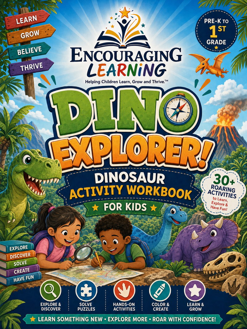 Dino Explorer! Dinosaur Activity Workbook for Kids