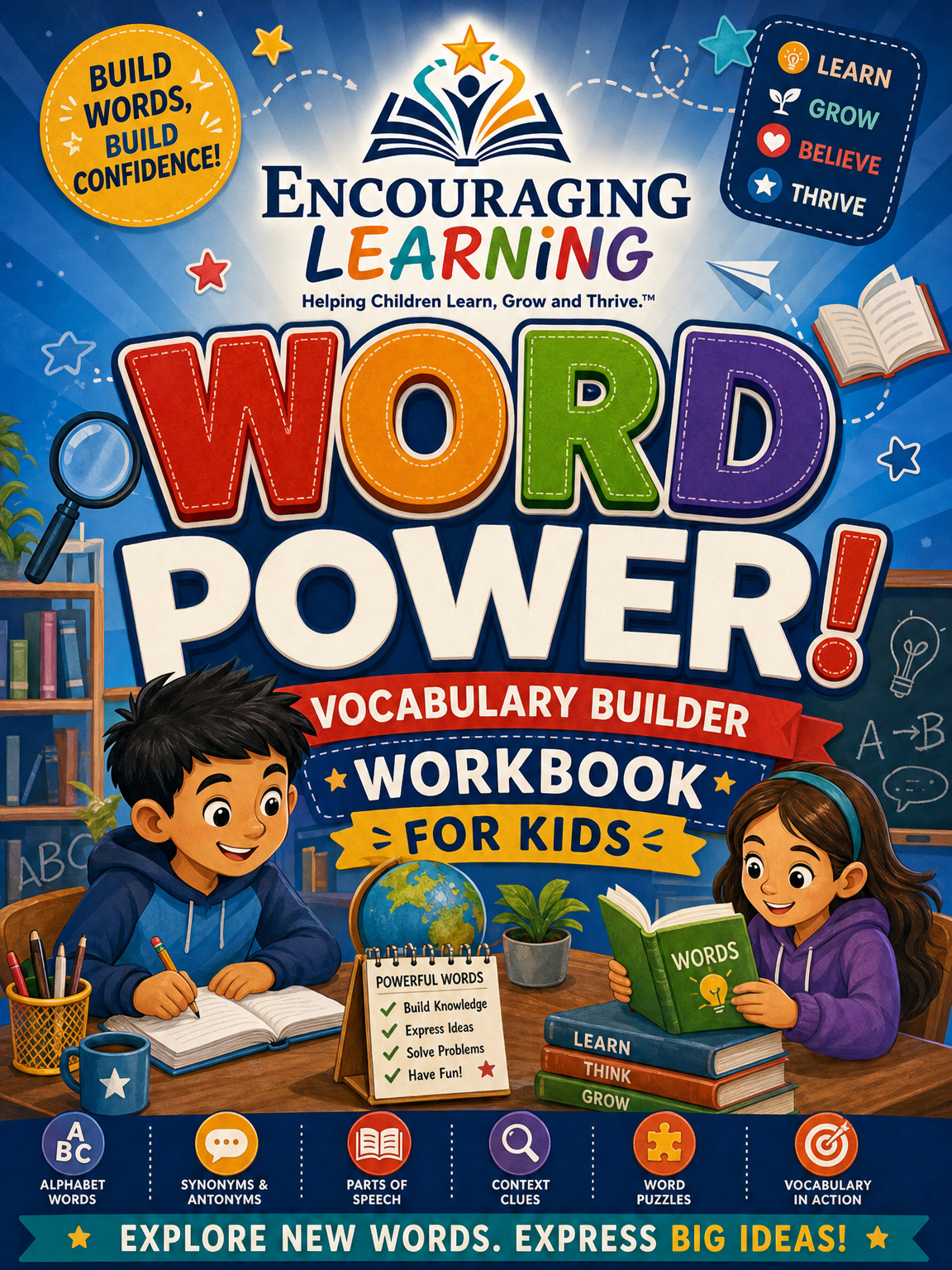 Word Power! Vocabulary Builder Workbook for Kids