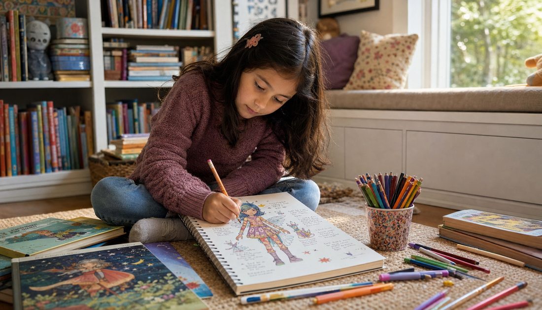 character creation for kids through drawing and storytelling